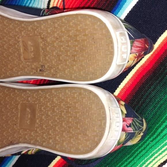 HUF Sutter Navy Floral Sneaker US Men's Size 9.5 UK 8.5 - Picture 6 of 7